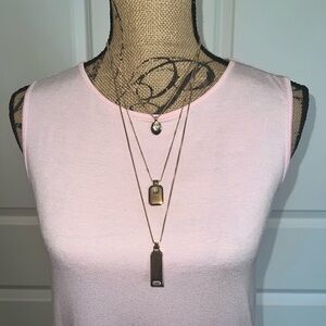 White House Black Market triple necklace